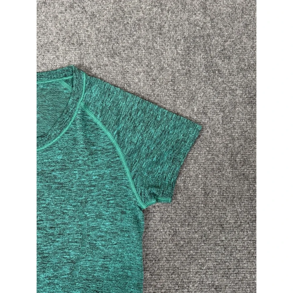 Lululemon Swiftly Tech Short Sleeve Shirt Womens Size 6 Green Yoga Gym Top